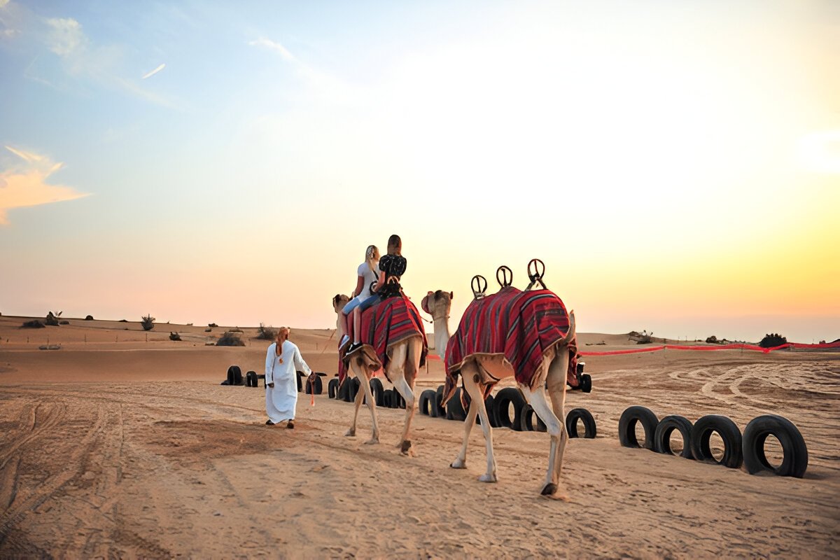 Camel Riding in the Dubai Desert @exploredesertsafari.com