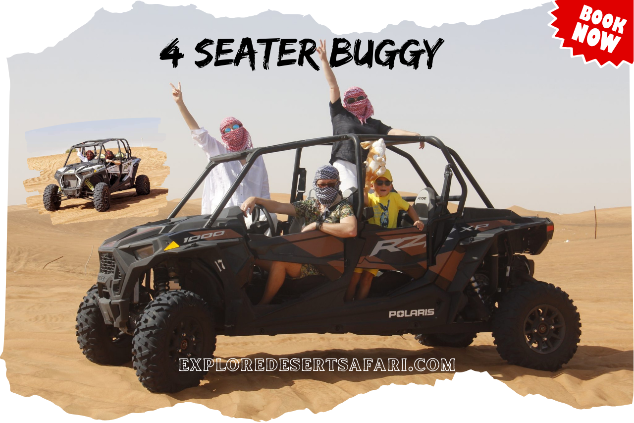 4 Seater Dune Buggy in Dubai @exploredesertsafari.com